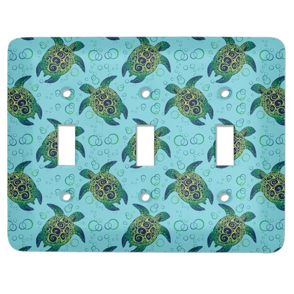 Custom Sea Turtles Light Switch Cover (3 Toggle Plate)
