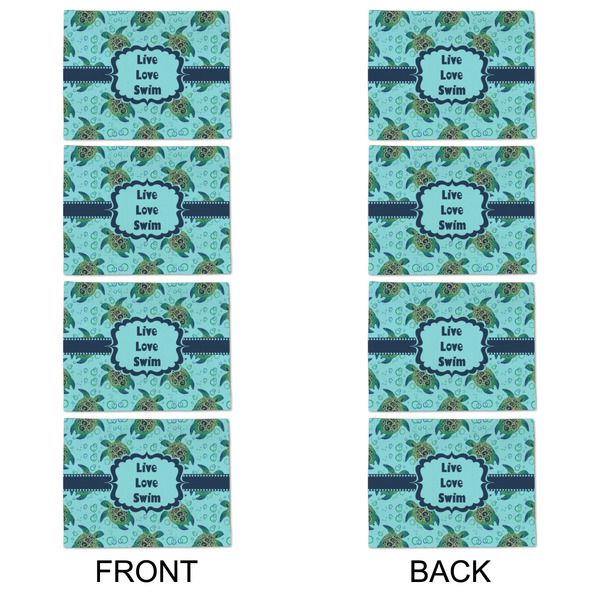 Sea Turtles Linen Placemat - APPROVAL Set of 4 (double sided)