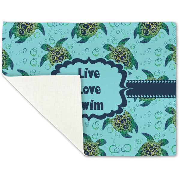Sea Turtles Linen Placemat - Folded Corner (single side)