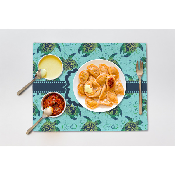 Sea Turtles Linen Placemat - Lifestyle (single)
