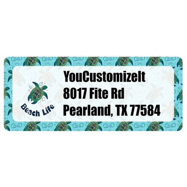 Custom Sea Turtles Return Address Labels (Personalized)