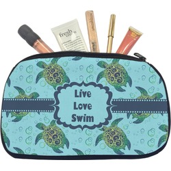 Sea Turtles Makeup / Cosmetic Bag - Medium (Personalized)