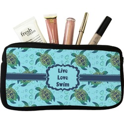 Sea Turtles Makeup / Cosmetic Bag - Small (Personalized)