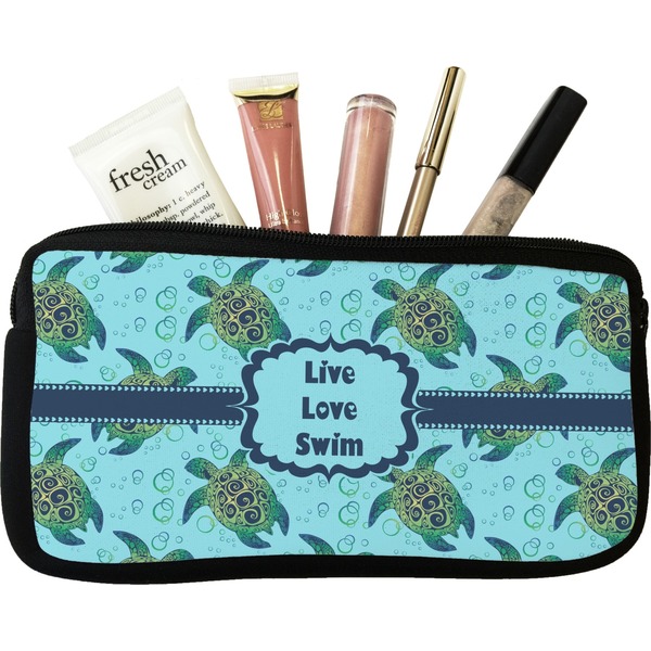 Custom Sea Turtles Makeup / Cosmetic Bag - Small (Personalized)