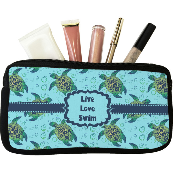 Custom Sea Turtles Makeup / Cosmetic Bag - Small (Personalized)