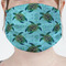 Sea Turtles Mask - Pleated (new) Front View on Girl