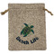 Sea Turtles Medium Burlap Gift Bag - Front