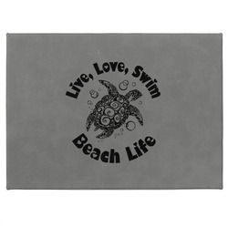 Sea Turtles Medium Gift Box w/ Engraved Leather Lid