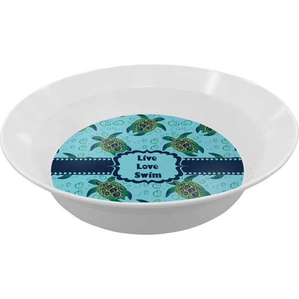 Custom Sea Turtles Melamine Bowl - 12 oz (Personalized)