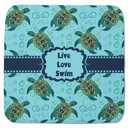 Sea Turtles Memory Foam Bath Mat - 48"x48" (Personalized)
