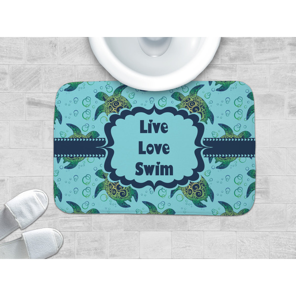 Sea Turtles Memory Foam Bath Mat - LIFESTYLE 34x21