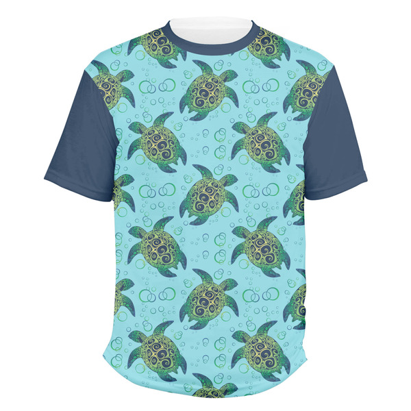 Custom Sea Turtles Men's Crew T-Shirt - Medium