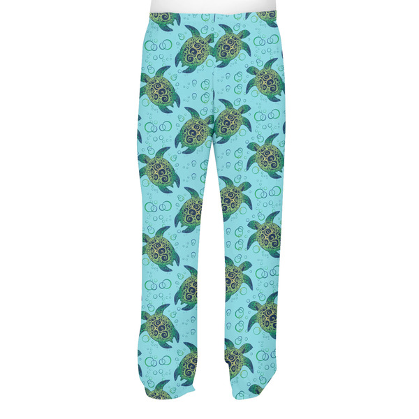 Sea Turtles Men's Pjs Back - on model
