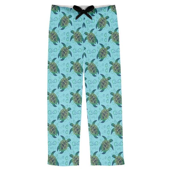 Custom Sea Turtles Mens Pajama Pants - S
