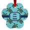Sea Turtles Metal Paw Ornament - Front