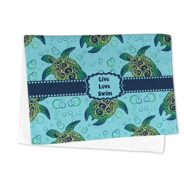 Sea Turtles Microfiber Dish Towel - FOLDED HALF