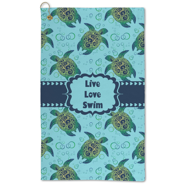 Custom Sea Turtles Microfiber Golf Towel - Large