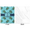 Sea Turtles Minky Blanket - 50"x60" - Single Sided - Front & Back