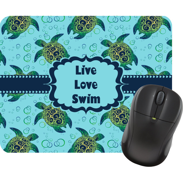 Custom Sea Turtles Rectangular Mouse Pad (Personalized)