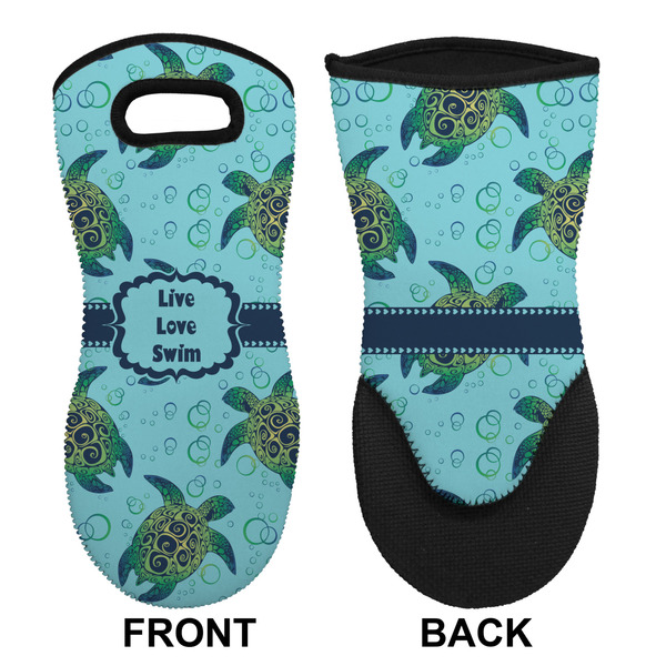 Sea Turtles Neoprene Oven Mitt (Front & Back)