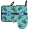 Sea Turtles Left Oven Mitt & Pot Holder Set