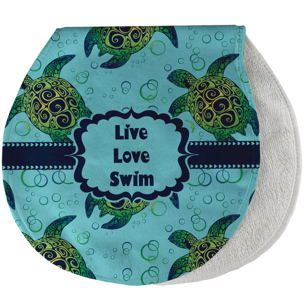 Sea Turtles New Baby Burp Folded