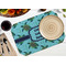 Sea Turtles Octagon Placemat - Single front (LIFESTYLE) Flatlay