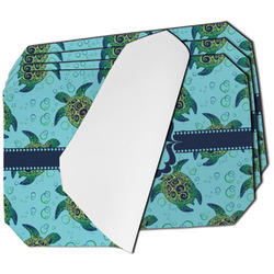 Sea Turtles Dining Table Mat - Octagon - Set of 4 (Single-Sided)