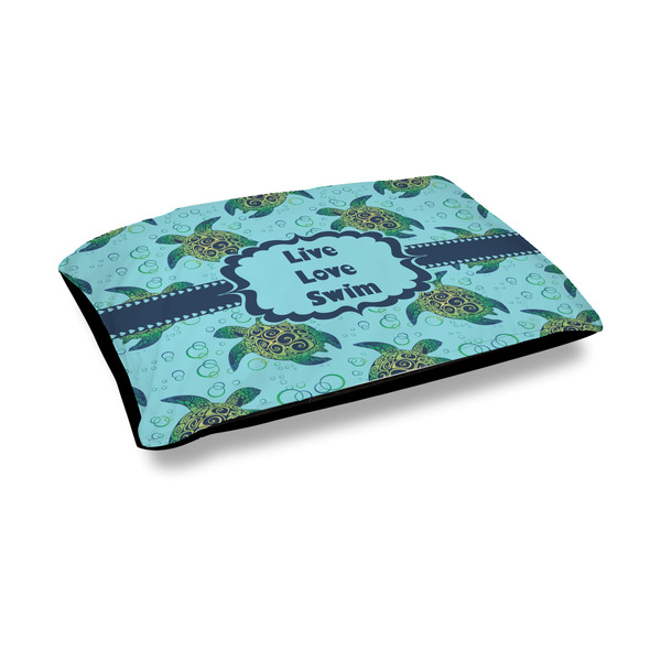 Custom Sea Turtles Outdoor Dog Bed - Medium