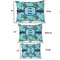 Sea Turtles Outdoor Dog Beds - SIZE CHART