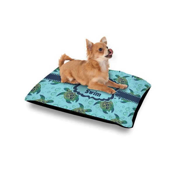 Sea Turtles Outdoor Dog Beds - Small - IN CONTEXT