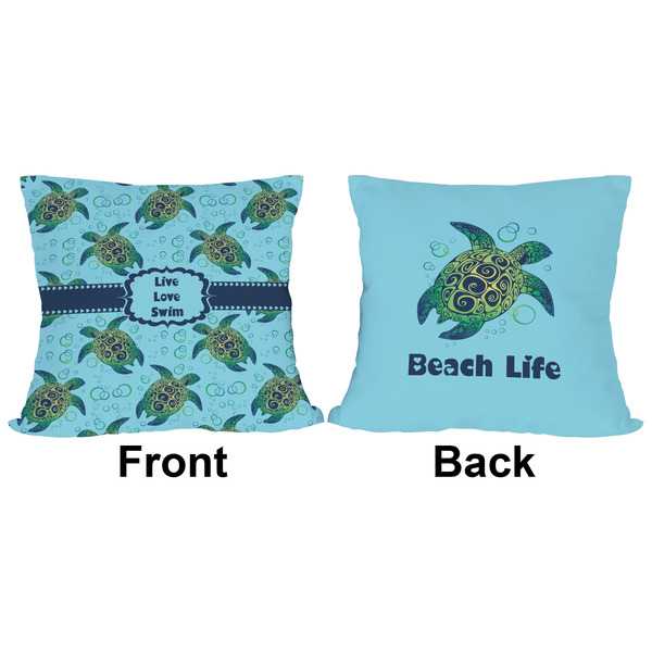 Sea Turtles Outdoor Pillow - 16x16