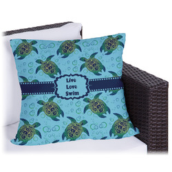 Sea Turtles Outdoor Pillow - 16" (Personalized)