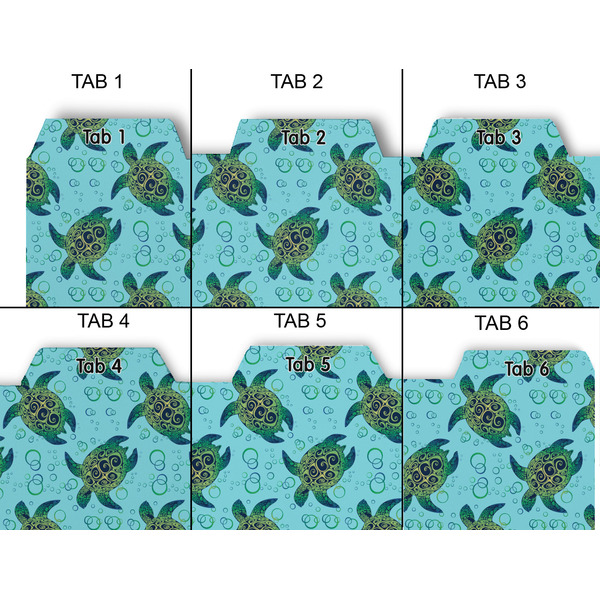 Sea Turtles Page Dividers - Set of 6 - Approval