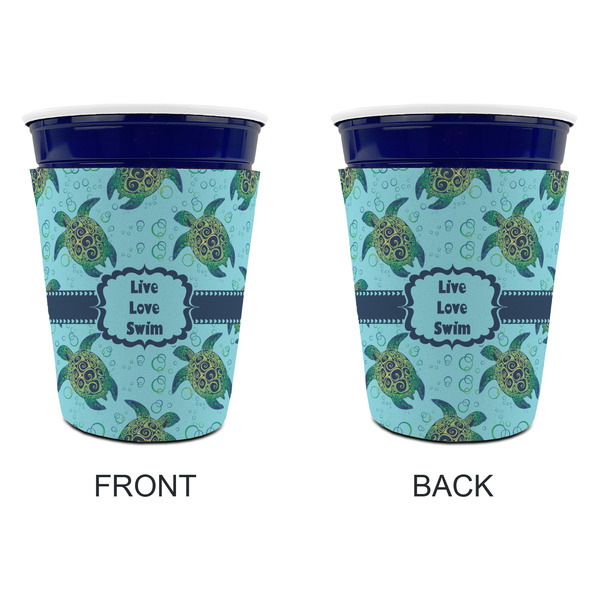 Sea Turtles Party Cup Sleeves - without bottom - Approval