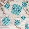 Sea Turtles Party Supplies Combination Image - All items - Plates, Coasters, Fans
