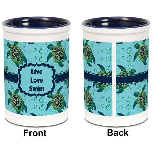 Sea Turtles Pencil Holder - Blue - approval