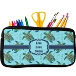 Sea Turtles Neoprene Pencil Case - Small
