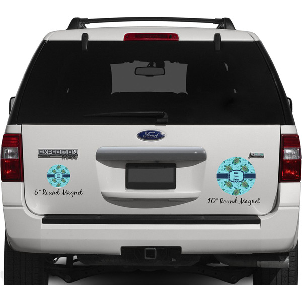 Sea Turtles Personalized Car Magnets on Ford Explorer