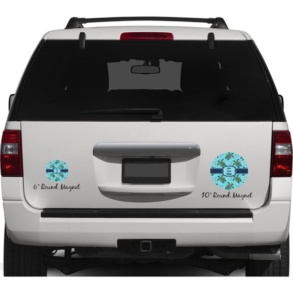Sea Turtles Personalized Car Magnets on Ford Explorer