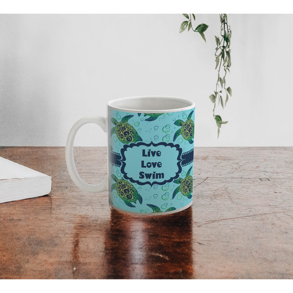 Sea Turtles Personalized Coffee Mug - Lifestyle
