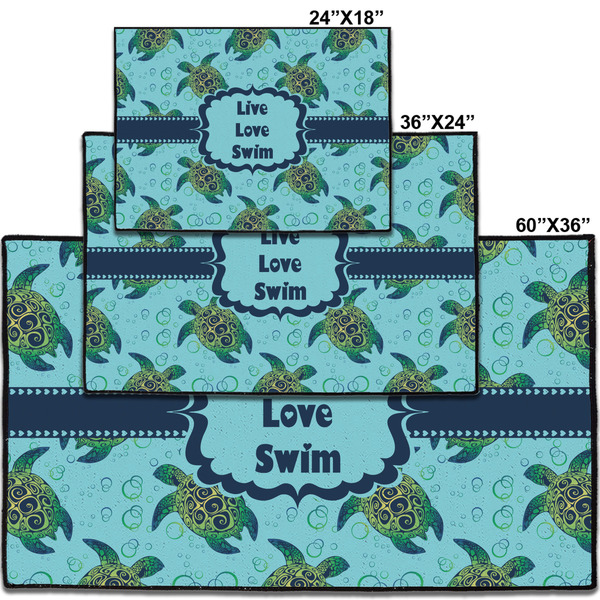 Sea Turtles Personalized Door Mat - Group Parent IMF