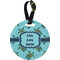 Sea Turtles Plastic Luggage Tag - Round