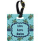 Sea Turtles Plastic Luggage Tag - Square