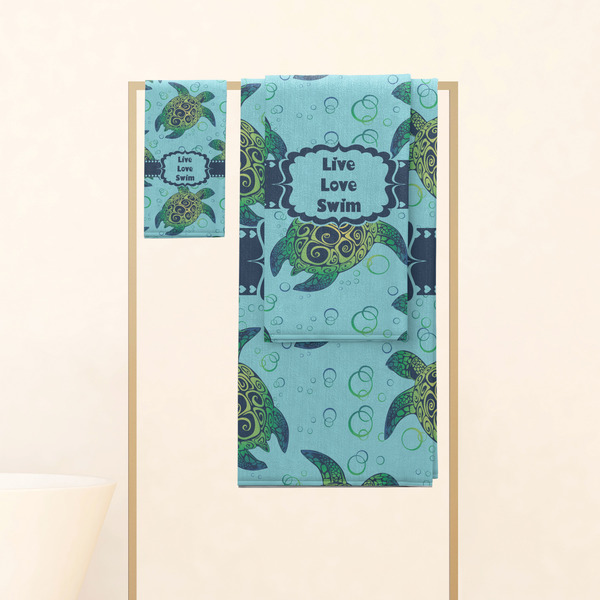 Sea Turtles Personalized Towel Set