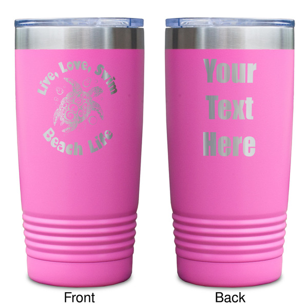 Sea Turtles Pink Polar Camel Tumbler - 20oz - Double Sided - Approval
