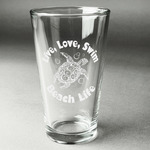 Sea Turtles Pint Glass - Engraved (Single)