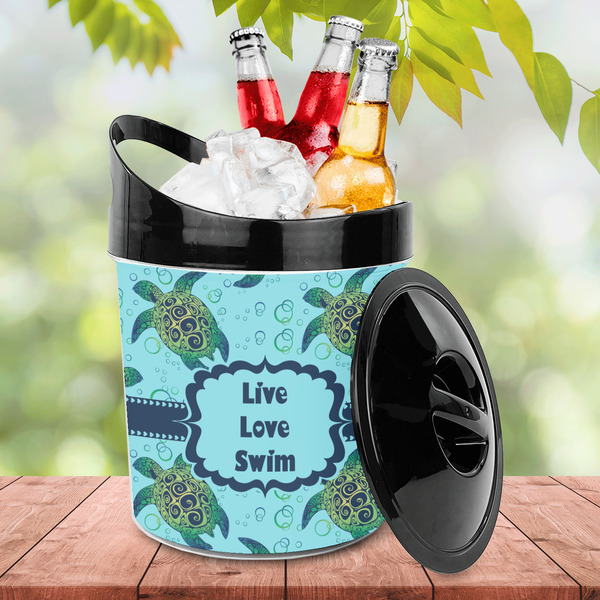 Sea Turtles Plastic Ice Bucket - LIFESTYLE