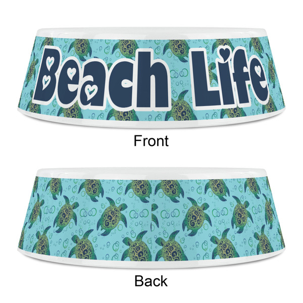Sea Turtles Plastic Pet Bowls - Small - APPROVAL