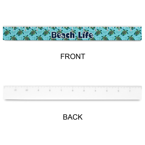 Sea Turtles Plastic Ruler - 12" - APPROVAL
